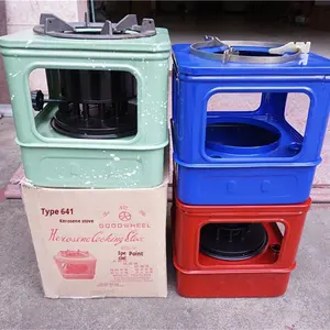 <span class=keywords><strong>Stufa</strong></span> <span class=keywords><strong>a</strong></span> Cherosene in Acciaio Inox con 10 Stoppini in Cotone, Fiamma Regolabile, Portatile e Antivento per Riscaldamento Esterno e Emergenze - Product Image 1