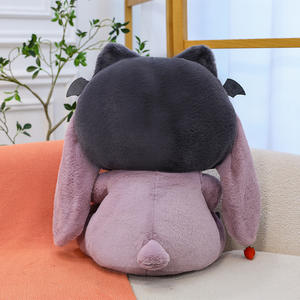 Peluche Animale Malizioso Viola in Vendita, Versione Angelo e Demone, Bambola di Peluche Imbottita - Product Image 4