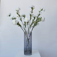 Vente en gros de tiges de fleurs de carnations artificielles pour la décoration