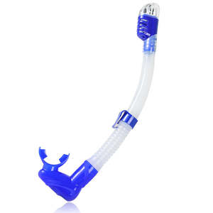 Respirator PVC silikon aman untuk makanan, Respirator menyelam Skuba lipat tanpa penahan air, selang pernapasan untuk memancing dengan tombak, Snorkel selam bebas - Product Image 2