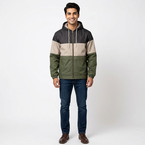 Veste de pluie toutes saisons conçue pour les activités de plein air, coupe performante, tissu respirant à séchage rapide et design résistant au vent, vestes pour hommes - Product Image 1