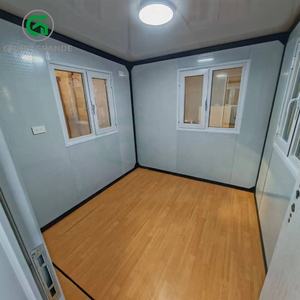 Contenedor plegable de casa modular extensible de lujo de 10 pies Casa de piso prefabricada Puerta de vidrio lista para usar Casa Contenedor plegable - Product Image 4