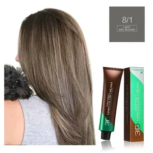 Hot Selling Natural Silky Hair Color Cream Permanent Hair Dye with 52 Fashion Colors