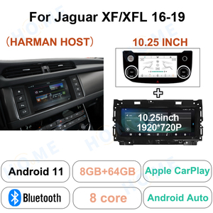 Android 11 para Jaguar XF XFL 2011-2019 reproductor Multimedia Radio GPS unidad principal de navegación estéreo receptor de vídeo pantalla - Product Image 6