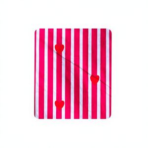 Le Souvenirs Robe pour garçons en coton peigné, tissée, légère, respirante, absorbante, écologique et biologique, avec motif cœur imprimé - Product Image 1