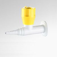 Robinet pneumatique en laiton durable pour gaz de laboratoire, idéal pour les applications chimiques et physiques en laboratoire