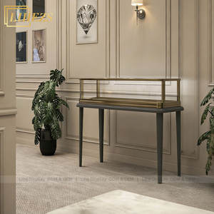 <span class=keywords><strong>Vitrine</strong></span> ronde pour bijoux, comptoir <span class=keywords><strong>d</strong></span>'exposition incurvé, mobilier de magasin, design <span class=keywords><strong>d</strong></span>'intérieur, solutions de mise en valeur commerciale - Product Image 5