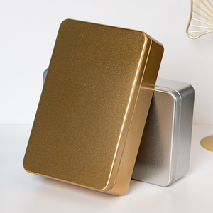 Venta al por mayor grande <span class=keywords><strong>Rectangular</strong></span> 19*12*5 cm Metal lata contenedor de almacenamiento caja de hojalata para boda caramelo galleta Chocolate regalo - Product Image 6