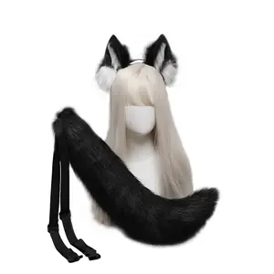 New Furry Faux Wolf/Fox Ears and Tail Set Adult/Teen Cosplay Halloween Party Costume