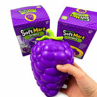 ZW Geurende Knijpbaar Druiven Speelgoed Zacht Stressverlichtend Fruit Knijp Speelgoed Nieuwigheid Sensorisch Fidget Speelgoed Kinderfeestjes Cadeaus Groothandel Op Maat