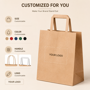 Bolsa <span class=keywords><strong>de</strong></span> Compra <span class=keywords><strong>de</strong></span> <span class=keywords><strong>Papel</strong></span> Kraft con Asa Plana, Bolsa <span class=keywords><strong>de</strong></span> <span class=keywords><strong>Papel</strong></span> Impresa con Logotipo Personalizado <span class=keywords><strong>para</strong></span> <span class=keywords><strong>Pan</strong></span>, Pastelería, Postres <span class=keywords><strong>y</strong></span> Comida <span class=keywords><strong>para</strong></span> Llevar, Venta al por Mayor - Product Image 6