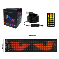 Lumières LED multifonctionnelles pour pare-brise de voiture, yeux de démon lumineux programmables