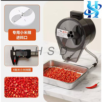 Catering Desktop Chaotian Peper Snijmachine, 4mm Uniforme Ringjes, Kleine Elektrische Snijmachine voor Verse Rode Chaotian Chili's