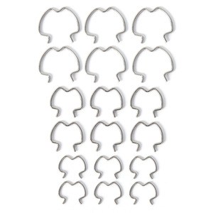 Paquete de 18 clips de acoplamiento rápido 800-801 de acero de 3/8, 5/8 y 1/2 pulgadas para reparación de automóviles, reemplazo de sujetadores automotrices - Product Image 1