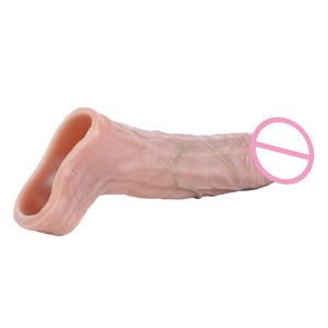 SXXYペニススリーブコックリング精液ロック陰茎拡大器具男性用セックストイソフトコックリング陰茎拡大ペニススリーブ再利用可能コンドーム - Product Image 3