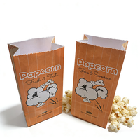 Boîte à Popcorn Jetable en Papier Bleu et Jaune, Sacs d'Emballage pour Snacks, Décoration de Fête d'Anniversaire, Fournitures pour Enfants à Domicile