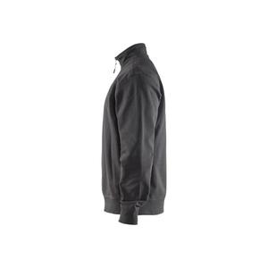 BLAKLADER - 336911589800XXXL <b>Sweatshirt</b> with half zip Dark grey - EAN 7330509605271 <b>WORK</b> HOODIES - Product Image 4