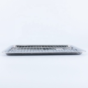 Plateau de cuisson commercial 60*40cm Pizza Cuisson Pain <span class=keywords><strong>Gâteau</strong></span> Four Plat De Cuisson Avec Plaque À Huile <span class=keywords><strong>Grille</strong></span> De <span class=keywords><strong>Refroidissement</strong></span> - Product Image 4