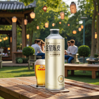 Kingstar Chenpi Chinees Ambachtelijk Bier Premium Ale 1L*6 Kruidenbier Aluminiumblikjes Flessen Lichte Kleur Natuurlijke Smaak 4.1% ABV