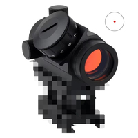 LAMBUL Compact 1x20mm Red Dot Sight avec revêtement rouge, 11 niveaux de luminosité et monture surélevée de 1 pouce