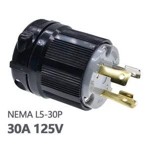 Nema L5-30P Bedrading Plug Nominale Voor 30A 125V 3 Wire Aarding Voor Industriële Machine