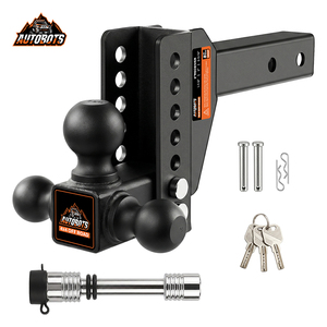 Enganche de <span class=keywords><strong>Remolque</strong></span> Ajustable AUTOBOTS de 6 Pulgadas con Soporte de Tres Bolas, 16500 LBS, Receptor de 2 Pulgadas para Camioneta, SUV, RV, con Pasador Antirrobo - Product Image 1