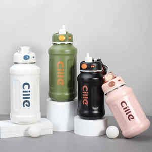 แก้วน้ำสุญญากาศสแตนเลสสำหรับเด็ก Xiaopang Dun รุ่นใหม่ ป้องกันการรั่วซึม สำหรับกลับไปโรงเรียน - Product Image 1