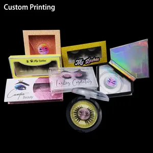 Custom Printing Zelfklevende Stickers Doorzichtige Transparante Plastic Vinyl Label Sticker Voor Cosmetica Wimper