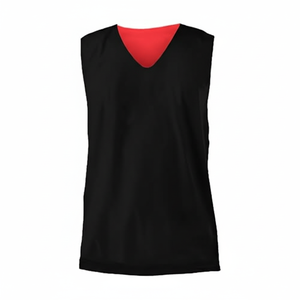 Maillots de basket-ball réversibles personnalisés en maille respirante à col en V, débardeurs de sport à deux faces, uniformes d'entraînement athlétique pour équipe - Product Image 1