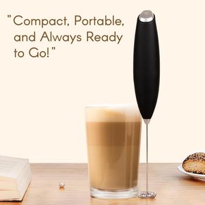 Wholesale Professional Cappuccino Plastic Automatic <b>Coffee</b> Milk Foamer <b>Maker</b> Battery Operated Handheld Electric Milk Frother - Product Image 3