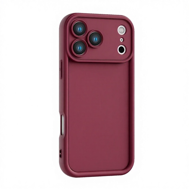 IPhone17ProMax Phone Case Frosted Plain Design Silicone Solid Color Shockproof Protective Case