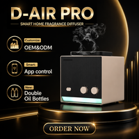 Diffuseur d'arômes Crearoma au design élégant en aluminium, diffuseur de parfum électrique lumineux, bouteille de 200 ml, commande Bluetooth, machine à parfum