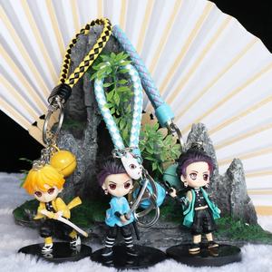 5-10CM Demoned <span class=keywords><strong>Slayer</strong></span>: Tanjirou Nezuko Zenitsu Inosuke <span class=keywords><strong>Anime</strong></span> PVC figura portachiavi Set collezione di giocattoli - Product Image 6