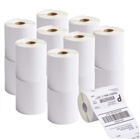 Prix de gros usine Rouleau d'étiquettes thermiques directes autocollantes 300 pièces pour expédition et bordereaux d'expédition 4x6 (100x150mm)