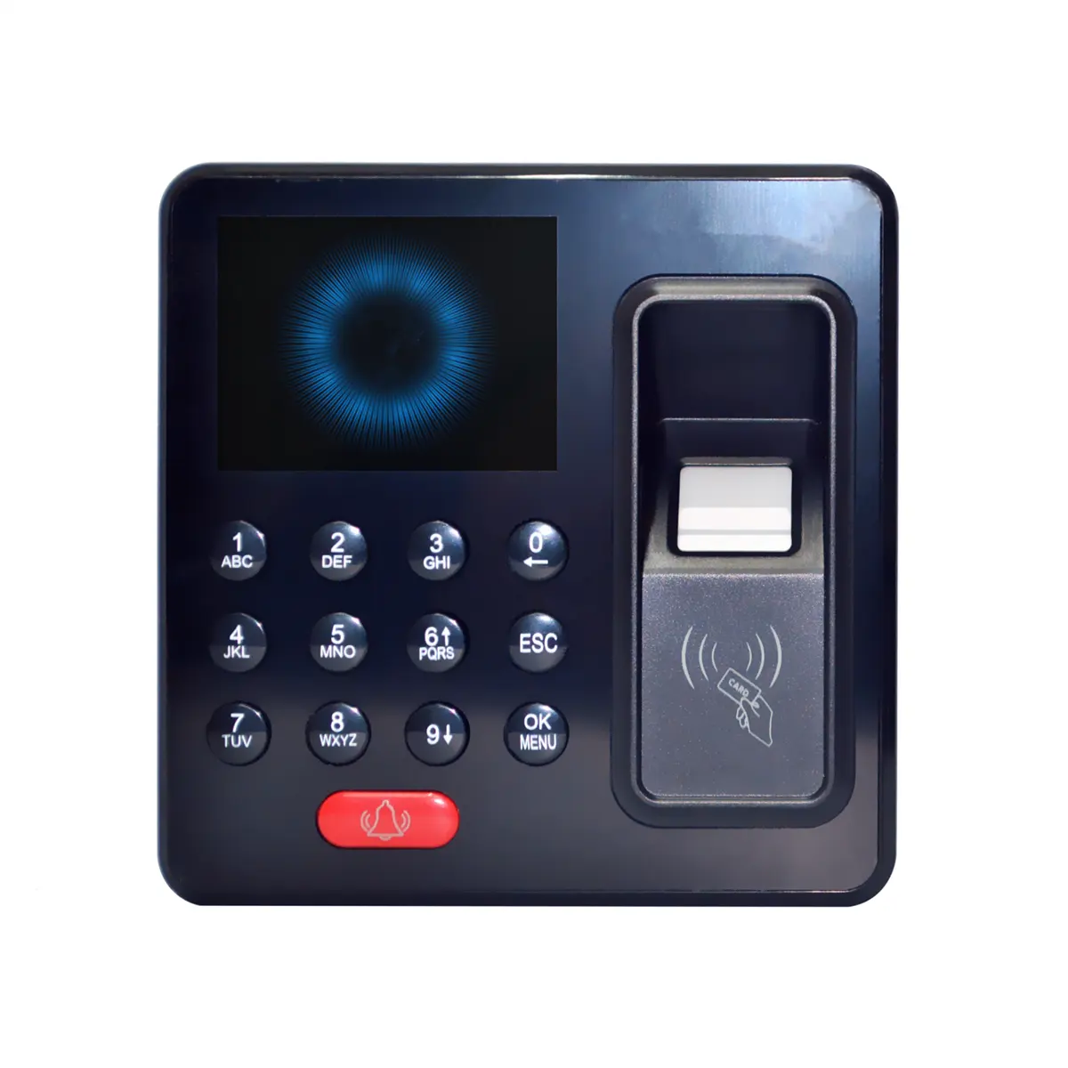 Teclado DE SISTEMA DE Control de acceso de puerta de huella dactilar biométrica de precio barato con identificación de tarjeta RFID