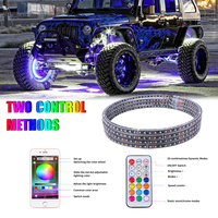 Lumière de roue de voiture à Double rangée Rgbw Led anneau de roue anneaux lampe de décoration anneau de roue de voiture à quatre rangées pour camion