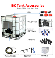 Vanne de vidange Tonjet à large orifice 3 pouces S100x8 BSP femelle pour IBC, corps blanc, filetage interne pour utilisation avec les conteneurs de stockage