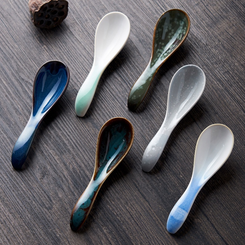 Spoon handful blue white green color optional