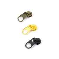 Glissières de fermeture éclair en métal sans nickel, taille 3, sans verrouillage, motif diamant sur mesure pour tentes et accessoires de confection de vêtements