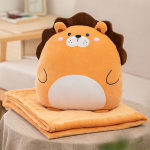 Coussin de voyage 2-en-1 en forme de dinosaure, tigre, licorne, <span class=keywords><strong>lion</strong></span>, ours, animaux en peluche lavables, cadeau d'anniversaire pour enfants, Saint-Valentin - Product Image 3