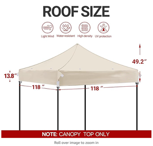 Tente publicitaire robuste, imperméable et résistante au vent, construction solide pour des annonces extérieures pratiques et le stockage - Product Image 3