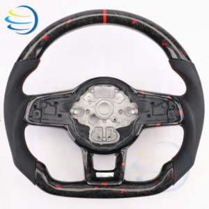 Volante in Fibra di Carbonio per Volkswagen VW Golf 4 5 6 7 7.5 8 MK4 5 6 7 7.5 8 R GTI GTE GTD Variant Jetta Polo Passat Tiguan L - Product Image 6