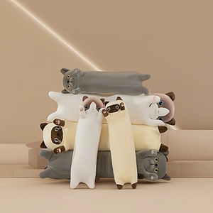 Uzun Kedi Peluş Oyuncak Uzun Şerit Klipsli Bacaklı Kedi Bebek Yastık Unisex Uyku Sarılma Tembel Uyku Bebek Polyester Dolgulu - Product Image 3