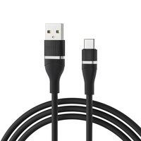 Kabel USB Pengisian Cepat 3A Tipe-C Terbaru 2026 untuk IOS & Earphone, Kabel Nilon TPE TPU Terjalin dengan Konduktor Tembaga Murni dan Kepala Logam
