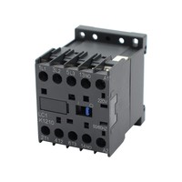 Contattore Magnetico AC Mini LC1K1210 3P 12A con Contatto Ausiliario 1NO, Bobina 24V 110V 220V 380V, Montaggio su Guida DIN, Serie CJX2K