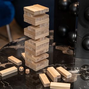 Meland Chất lượng cao bằng gỗ sụt giảm stackingtower trò chơi 54 miếng Hội Đồng Quản trị trò chơi xây dựng khối gỗ Đồ chơi bán buôn - Product Image 2