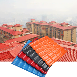 Lembar atap UPVC buatan tangan di terakota Merah Biru Putih Hitam Coklat abu-abu 2.0-2.5-3.0Mm ketebalan untuk Hotel ubin atap polos - Product Image 6