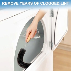 Brosse à poussière flexible à poils foncés avec manche huilé en fil d'acier inoxydable <span class=keywords><strong>pour</strong></span> la maison, la voiture, le nettoyage des biberons <span class=keywords><strong>pour</strong></span> rouleau de lavage - Product Image 3