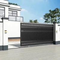 Moderne Automatische Aluminium Elektrische Schuifpoort Voor Binnenplaats & Buiten Voor Huis Tuin Villa & Appartement Oprit Gebruik