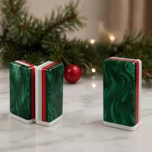 Fichas de Mahjong Verdes con Diseño de Ondas de Agua, Estilo Moderno, Americanas, para Fiestas de Navidad y Juegos de Entretenimiento, las Más Vendidas - Product Image 5
